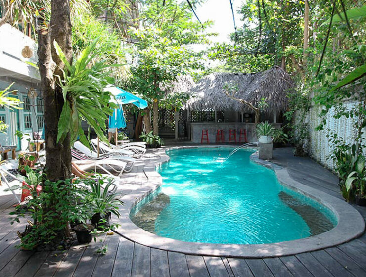 Swimming pool at Kosta Hostel in Seminyak, Bali, Indonesia, photo by Ivan Kralj