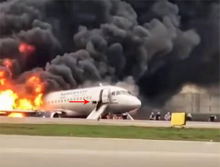 aeroflot 1492 crash video