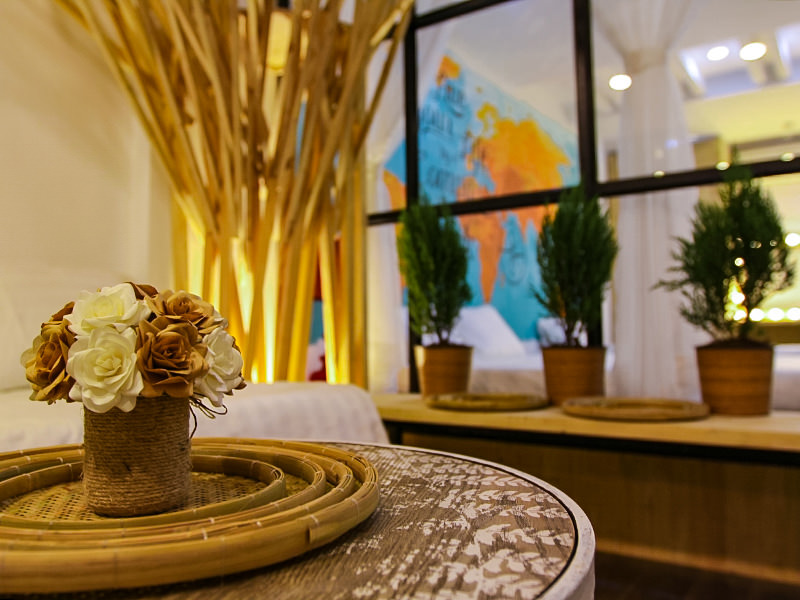 The photo of decoration details in the room of The Laban hotel, flowers, wood etc., photo by Ivan Kralj