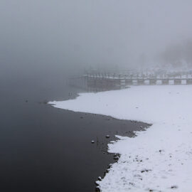 Snow-surrounded Chuzenji Lake, close to Nikko, Japan, photo by Ivan Kralj