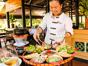 Madame Vo Thi Loan serving lau tha hotpot at Seahorse Resort in Phan Thiet, photo by Ivan Kralj