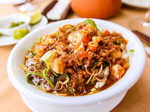 Lau tha hotpot served in a bowl at Seahorse Resort in Phan Thiet, photo by Ivan Kralj