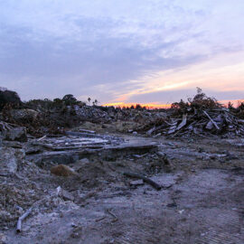 Debris at the site of the former amusement park Nara Dreamland in Nara, Japan, photo by Ivan Kralj