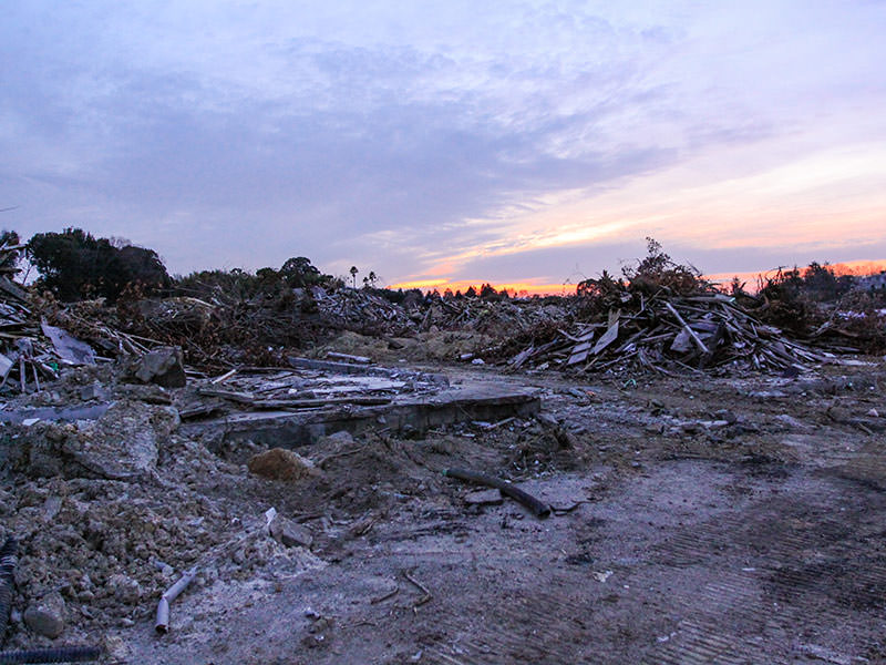 Debris at the site of the former amusement park Nara Dreamland in Nara, Japan, photo by Ivan Kralj