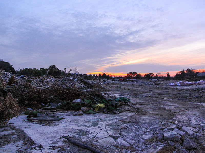 Debris at the site of the former amusement park Nara Dreamland in Nara, Japan, photo by Ivan Kralj