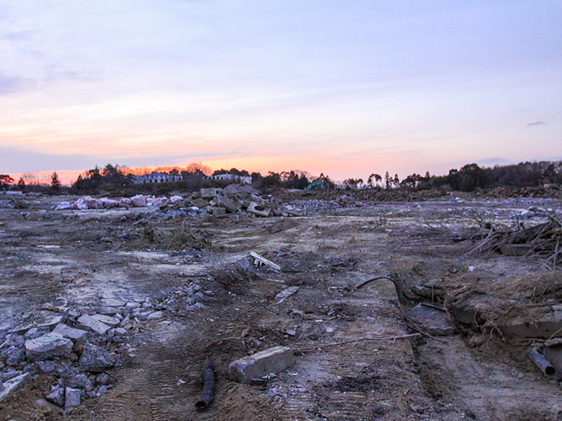 Debris at the site of the former amusement park Nara Dreamland in Nara, Japan, photo by Ivan Kralj