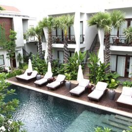 Jaya House River Park hotel swimming pool, in Siem Reap, Cambodia, photo by Ivan Kralj
