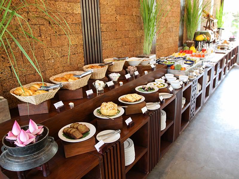 Breakfast buffet at the restaurant of Jaya House River Park hotel, in Siem Reap, Cambodia, photo by Ivan Kralj