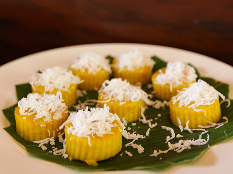 Cakes at the breakfast buffet at the restaurant of Jaya House River Park hotel, in Siem Reap, Cambodia, photo by Ivan Kralj