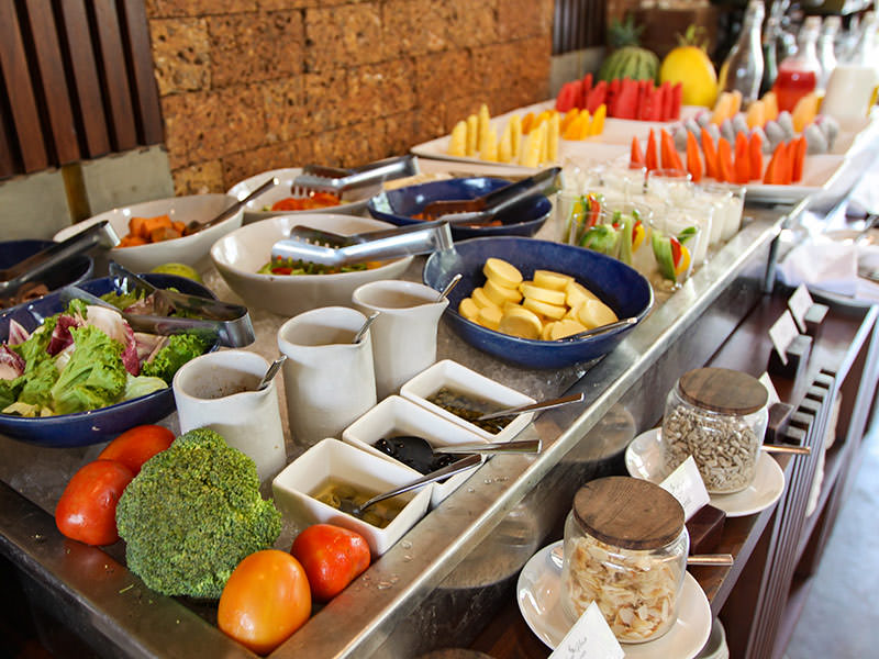 Breakfast buffet at the restaurant of Jaya House River Park hotel, in Siem Reap, Cambodia, photo by Ivan Kralj