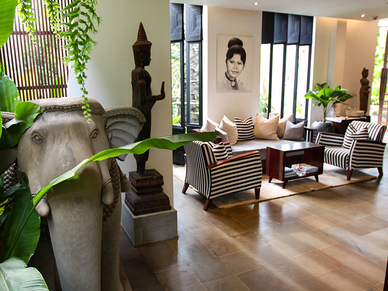 Jaya House River Park hotel lobby, in Siem Reap, Cambodia, photo by Ivan Kralj