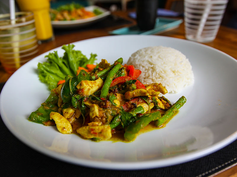 Beef Lok Lak dish at Rambutan Resort Phnom Penh, Cambodia, photo by Ivan Kralj