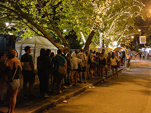 The long queue for the taxis at Sziget Festival 2017 in Budapest, Hungary, photo by Ivan Kralj