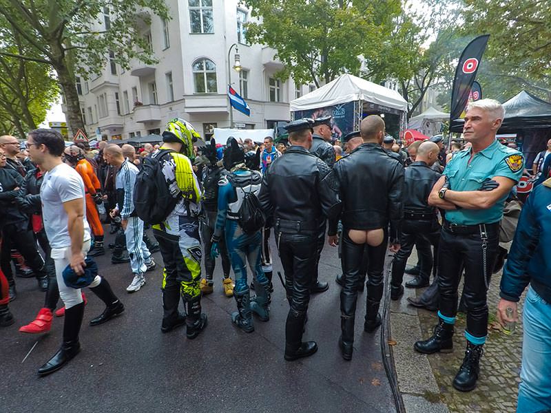 People at Folsom Europe Street Fair, the biggest European gay fetish event, in Berlin, Germany, photo by Ivan Kralj