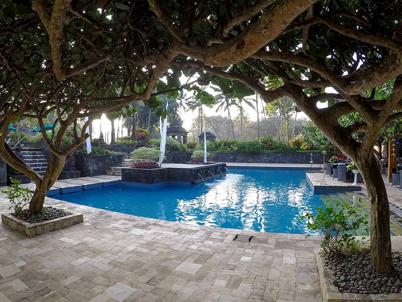 Swimming pool at Hyatt Regency Yogyakarta hotel in Jogjakarta, Indonesia, photo by Ivan Kralj