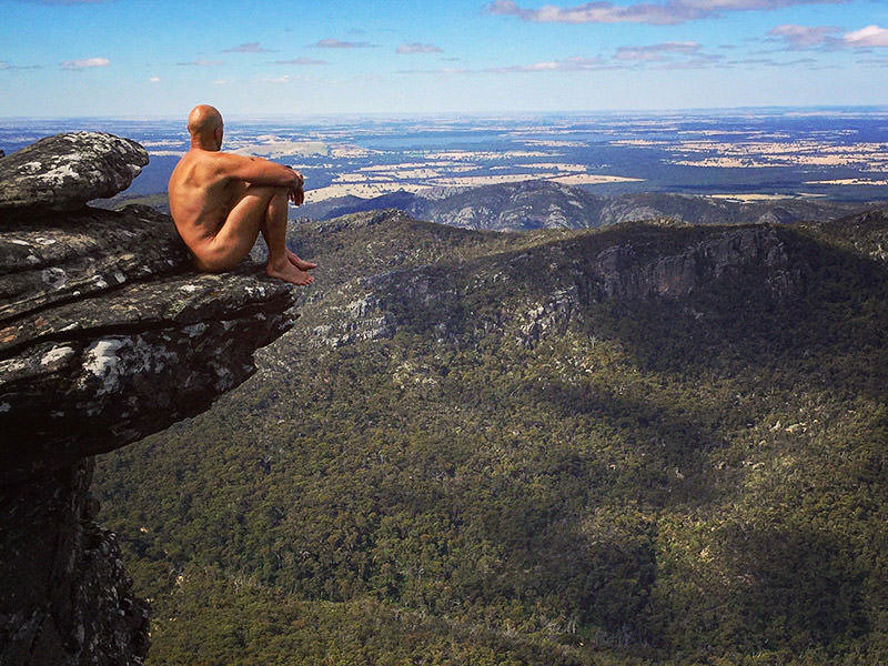 Naked Men Hiking: When I Am Nude, All Fears Disappear - Pipe