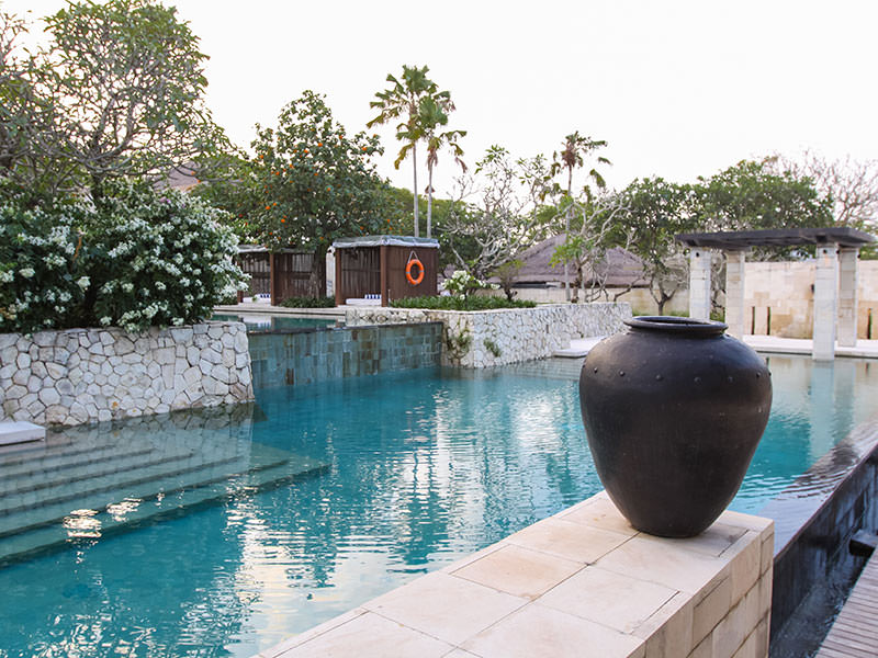 The main swimming pool at the Balé resort in Nusa Dua, Bali, Indonesia, photo by Ivan Kralj