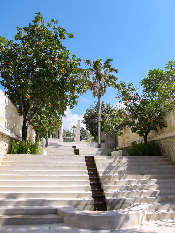 Staircase with trees at the Balé resort in Nusa Dua, Bali, Indonesia, photo by Ivan Kralj