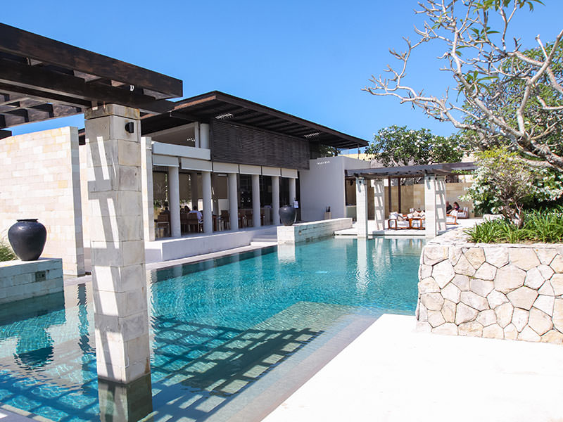 The main swimming pool at the Balé resort in Nusa Dua, Bali, Indonesia, photo by Ivan Kralj