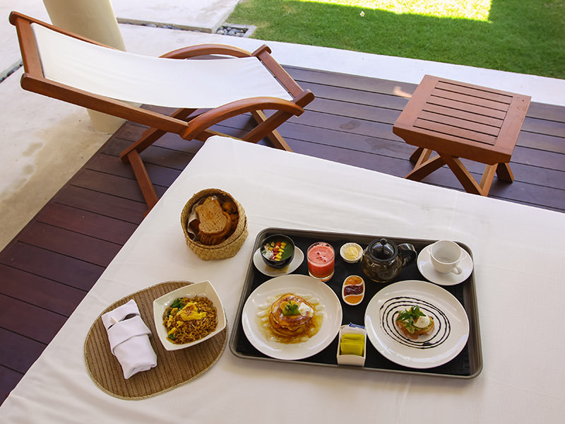The breakfast served in the private pavilion at the Balé resort in Nusa Dua, Bali, Indonesia, photo by Ivan Kralj