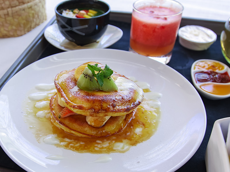 Orange pancakes at the Balé resort in Nusa Dua, Bali, Indonesia, photo by Ivan Kralj