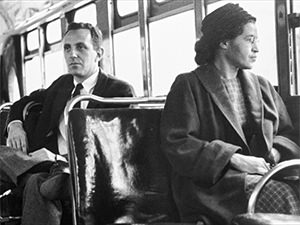 In 1955, Rosa Parks refused to give up her seat in the bus to the white passenger and entered history as "the mother of the freedom movement"