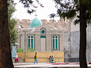 Chapel of the Tablet in Aksum, Ethiopia, where supposedly the original Ark of the Covenant with God's Ten Commandments is being kept, photo by Ivan Kralj