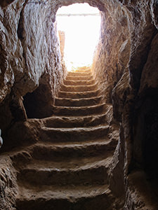 Rock-hewn stairs to the tomb of King Bazen in Aksum, Ethiopia, photo by Ivan Kralj