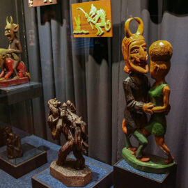 Exhibits at Devil's Museum in Kaunas, Lithuania, photo by Ivan Kralj