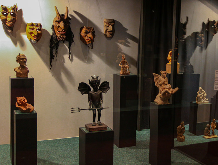 Exhibits at Devil's Museum in Kaunas, Lithuania, photo by Ivan Kralj