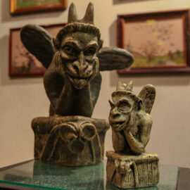 Sculpture exhibits at Devil's Museum in Kaunas, Lithuania, photo by Ivan Kralj