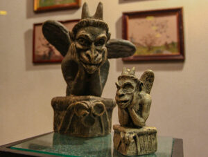 Sculpture exhibits at Devil's Museum in Kaunas, Lithuania, photo by Ivan Kralj
