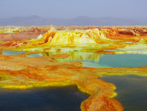 Unearthly colorful landscape at Dallol, Danakil Depression, Ethiopia, the hottest place on Earth, photo by Ivan Kralj