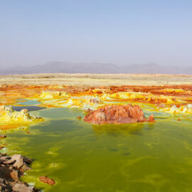 Unearthly colorful landscape at Dallol, Danakil Depression, Ethiopia, the hottest place on Earth, photo by Ivan Kralj
