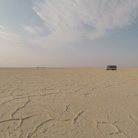 Truck with miners driving over the salt plains of Lake Assale, Danakil Depression, Ethiopia, the hottest place on Earth, photo by Ivan Kralj