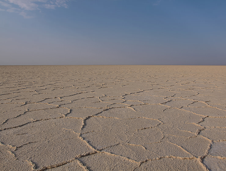Salt plains of Lake Assale, Danakil Depression, Ethiopia, the hottest place on Earth, photo by Ivan Kralj