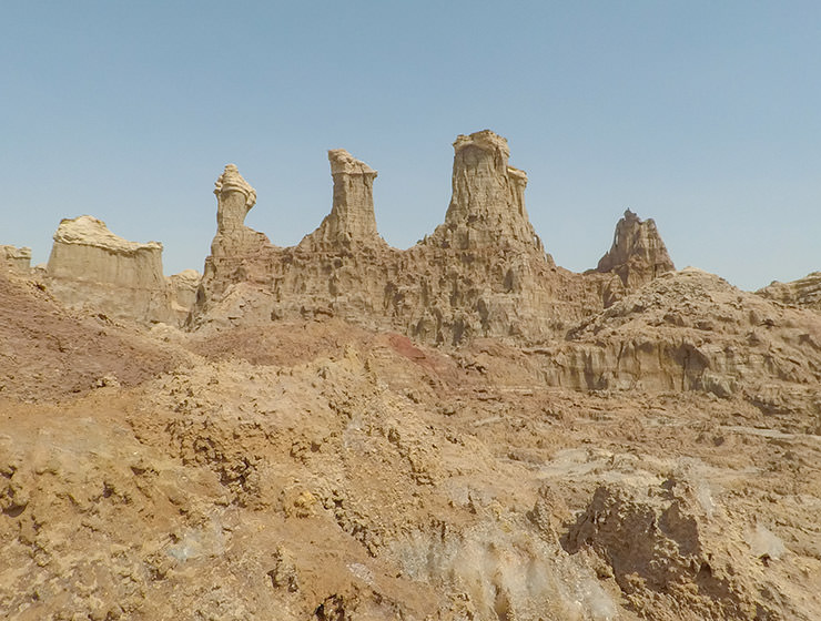 The canyon of salt mountains in Danakil Depression, Ethiopia, the hottest place on Earth, photo by Ivan Kralj
