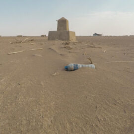 Plastic bottle in the desert in Danakil Depression, Ethiopia, the hottest place on Earth, photo by Ivan Kralj