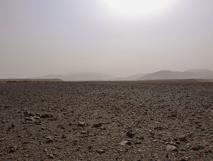 Rough terrain in the desert in Danakil Depression, Ethiopia, the hottest place on Earth, photo by Ivan Kralj