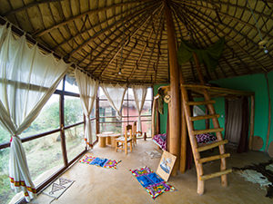 The spacious interior of the room at 10000 Flamingos Lodge, one of Ethiopian wildlife lodges, photo by Ivan Kralj.