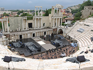 The Ancient Theater in Plovdiv, Bulgaria, the oldest city in Europe, photo by Ivan Kralj.