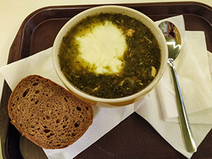 Soup served on the tray at Supa Bar in Plovdiv, Bulgaria, the oldest city in Europe, photo by Ivan Kralj.