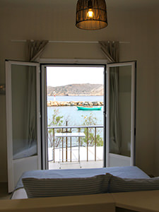 Seaview from the room in Hotel Emily, Syros island, one of the best beachfront hotels in Cyclades Islands, Greece, photo by Ivan Kralj