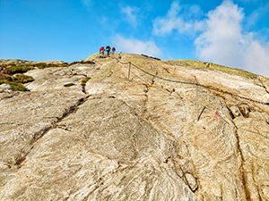 Steeper parts of Kjerag trek are equipped with guide chains, photo by Ivan Kralj