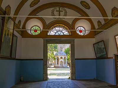 Entrance to the Iviron Monastery on Mount Athos, Greece, photo by Ivan Kralj
