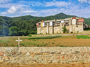 The fort of Iviron Monastery on Mount Athos, or Agion Oros, Greece, photo by Ivan Kralj