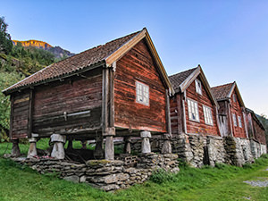 Wooden houses in the abandoned village Otternes, one of the reasons to visit Aurland, Norway, photo by Ivan Kralj