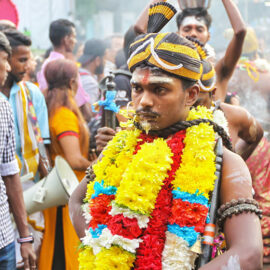Devotees at Thaipusam Festival 2019 at Batu Caves, Malaysia, photo by Ivan Kralj