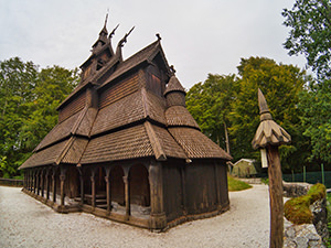 Fantoft Stave Church close to Bergen, Norway, photo by Ivan Kralj