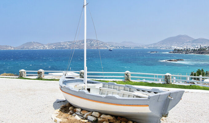 A small boat on the shores of Paros Bay in Greece - what have been the bestselling bookings for accommodation properties in 2018 according to Pipeaway's readers? photo by Ivan Kralj